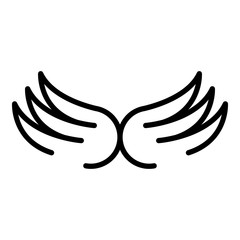 Bird wings icon. Outline bird wings vector icon for web design isolated on white background