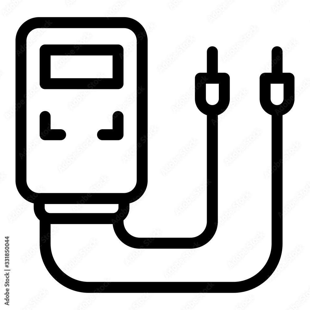 Poster multimeter icon. outline multimeter vector icon for web design isolated on white background