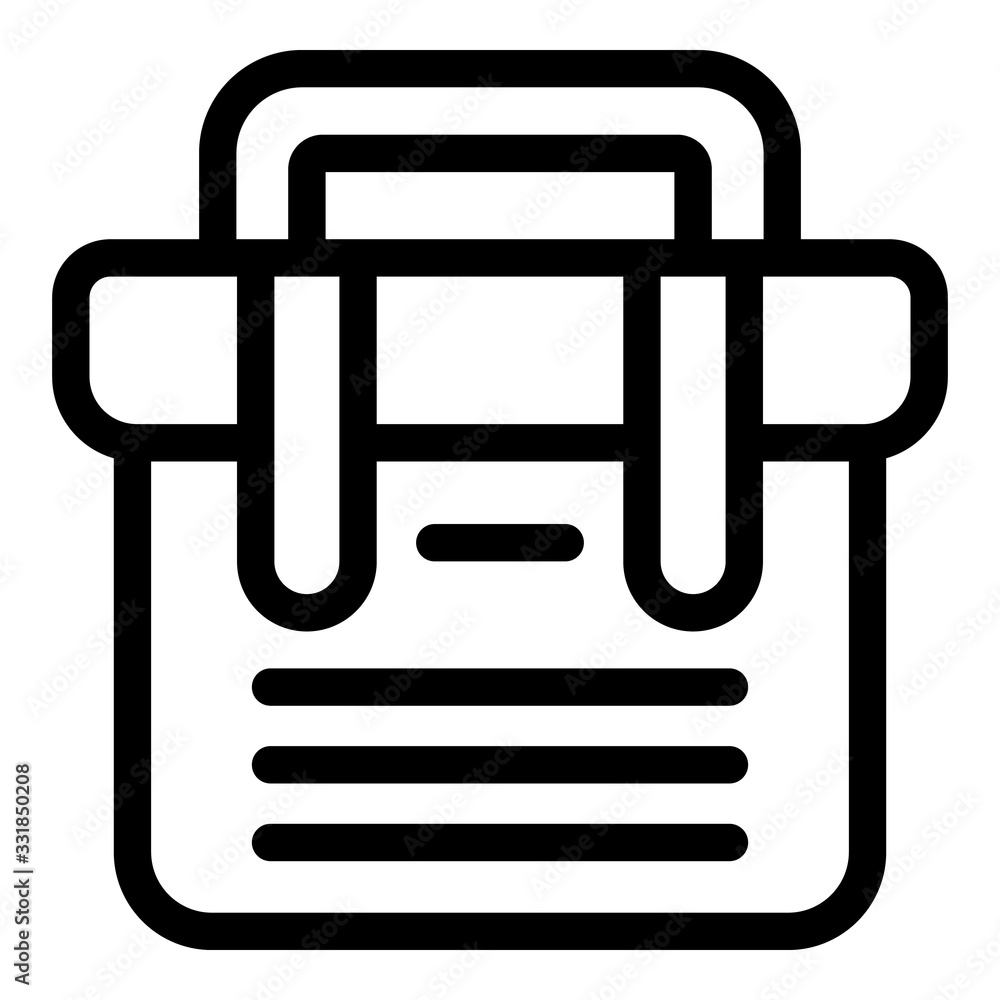 Aufkleber tool box icon. outline tool box vector icon for web design isolated on white background
