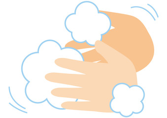 手洗い　手のひら