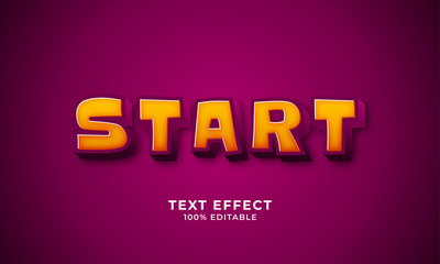 Start - cartoon text effect