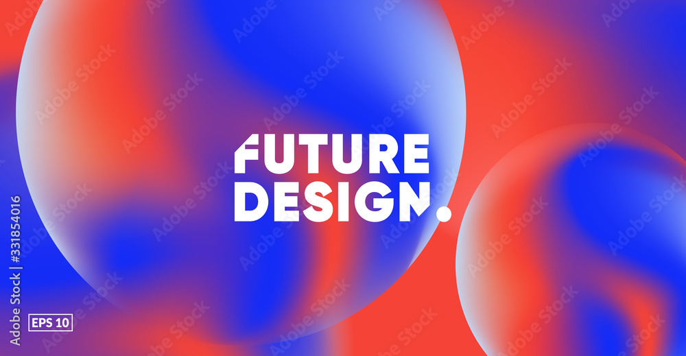 Poster liquid colorful background. futuristic gradient. fluid gradient shapes composition. eps10 vector.