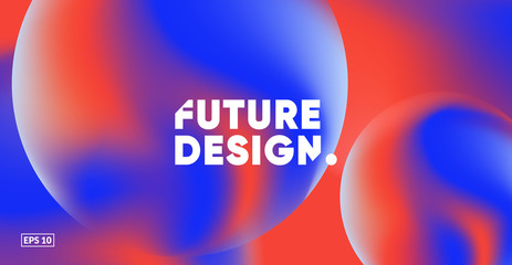 Liquid colorful background. Futuristic Gradient. Fluid gradient shapes composition. Eps10 vector.