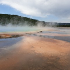The  hydrothermal and geologic wonders in Yellowstone  national park, Wyoming