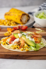 Prawn tortillas