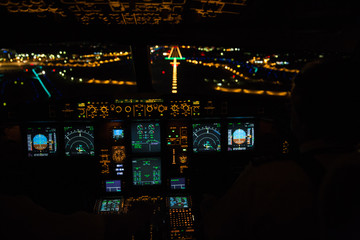 On approach to land at Narita airport Tokyo, Japan.