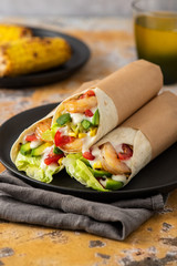 Prawn tortillas