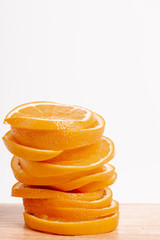 Naklejka na ściany i meble Sliced of orange