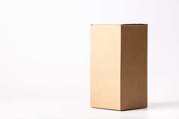 cardboard box  on white background