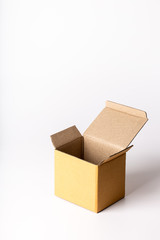 cardboard box  on white background