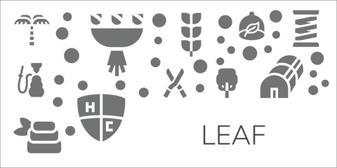 leaf icon set