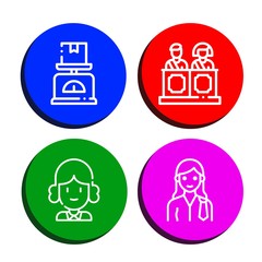 Set of trial icons
