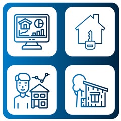 Set of mortgage icons