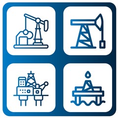 Set of extraction icons