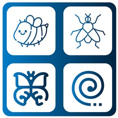 insect icon set
