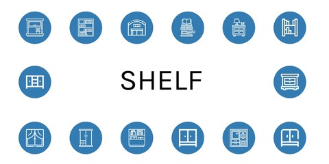 shelf icon set