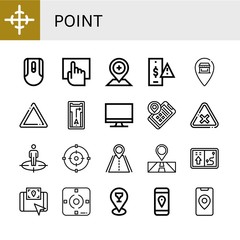 point icon set