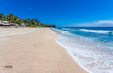 beach and sea, Boucan Canot, Reunion island 