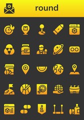 round icon set