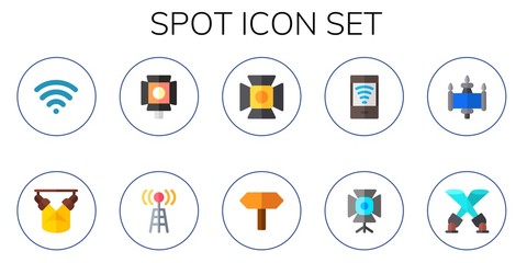 spot icon set