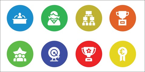 leadership icon set