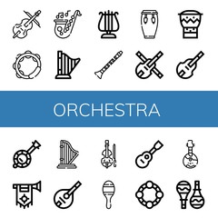 Set of orchestra icons
