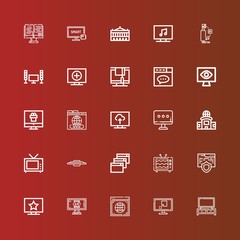 Editable 25 wide icons for web and mobile