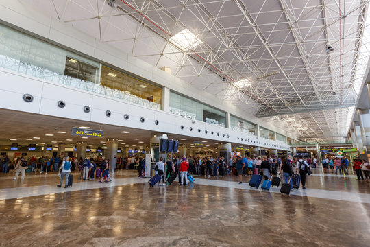 Tenerife South airport Terminal in Spain