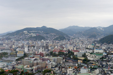 Fototapeta na wymiar View of Nagasaki city in Japan