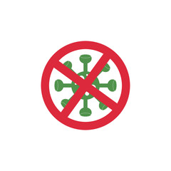 Obraz premium Stop Coronavirus 2019-nCov novel coronavirus concept resposible for asian flu outbreak and coronaviruses influenza pandemic. Сoronavirus hand drawn virus or bacterium - lettering phrase