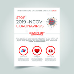 Coronavirus COVID-19 flyer templates 2020