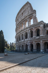 Coliseum in Rome without people