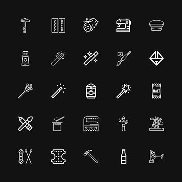 Editable 25 craft icons for web and mobile
