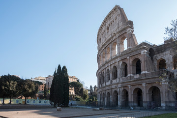 Coliseum in Rome without people