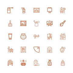 Editable 25 spray icons for web and mobile