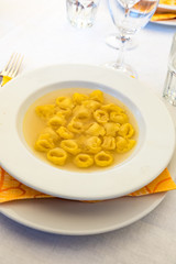 Tortellini in broth