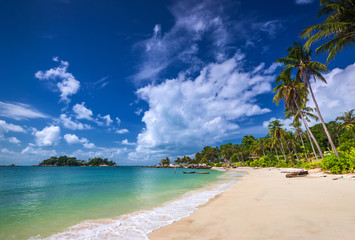 Panorama beach and rock Formation Photos at Berhala island kepulauan Riau