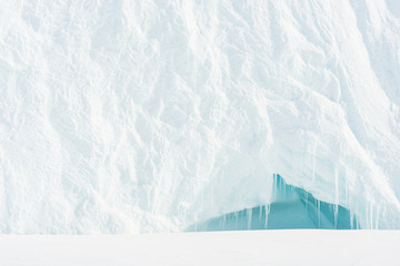 Hole in iceberg, Greenland.