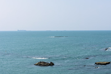 Obraz premium beautiful blue ocean with no one around