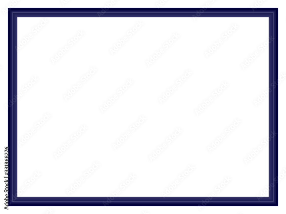 Poster blue frame for any text with copy space for text