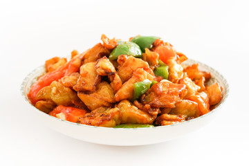 Braised eggplant，Chinese food.