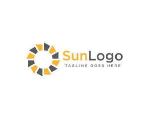 Sun Logo Icon Design Vector