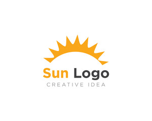 Sun Logo Icon Design Vector