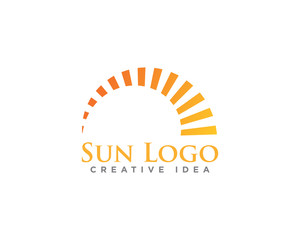 Sun Logo Icon Design Vector