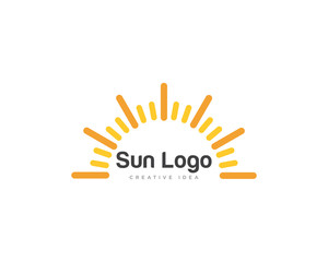 Sun Logo Icon Design Vector