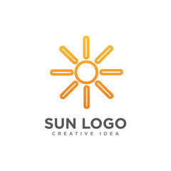 Sun Logo Icon Design Vector