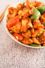 Braised eggplant，Chinese food.