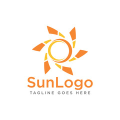 Sun Logo Icon Design Vector