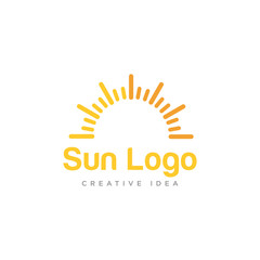 Sun Logo Icon Design Vector