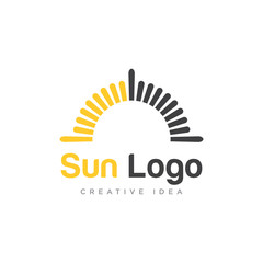 Sun Logo Icon Design Vector